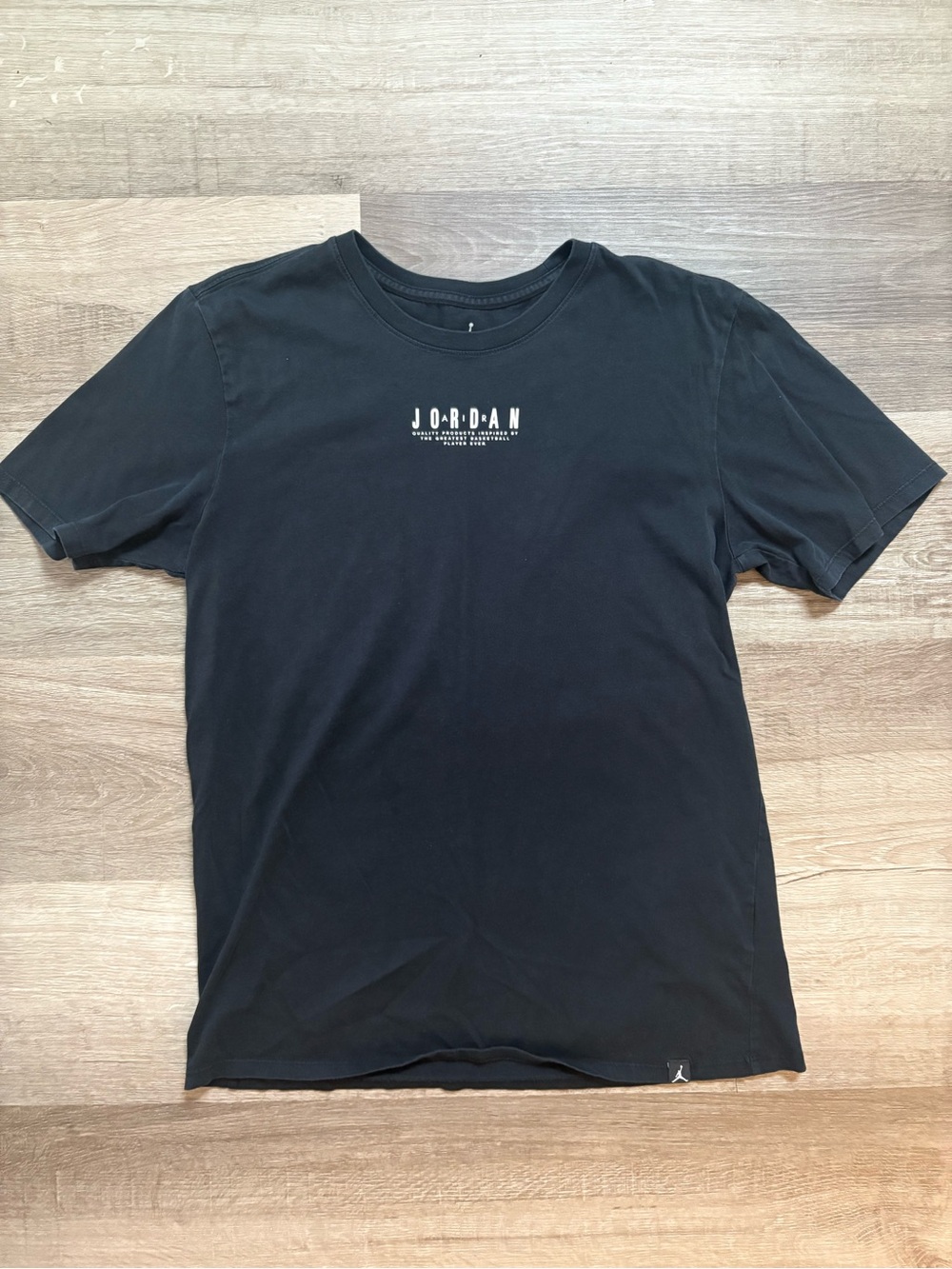 Air Jordan Black Short Sleeve Logo Tee